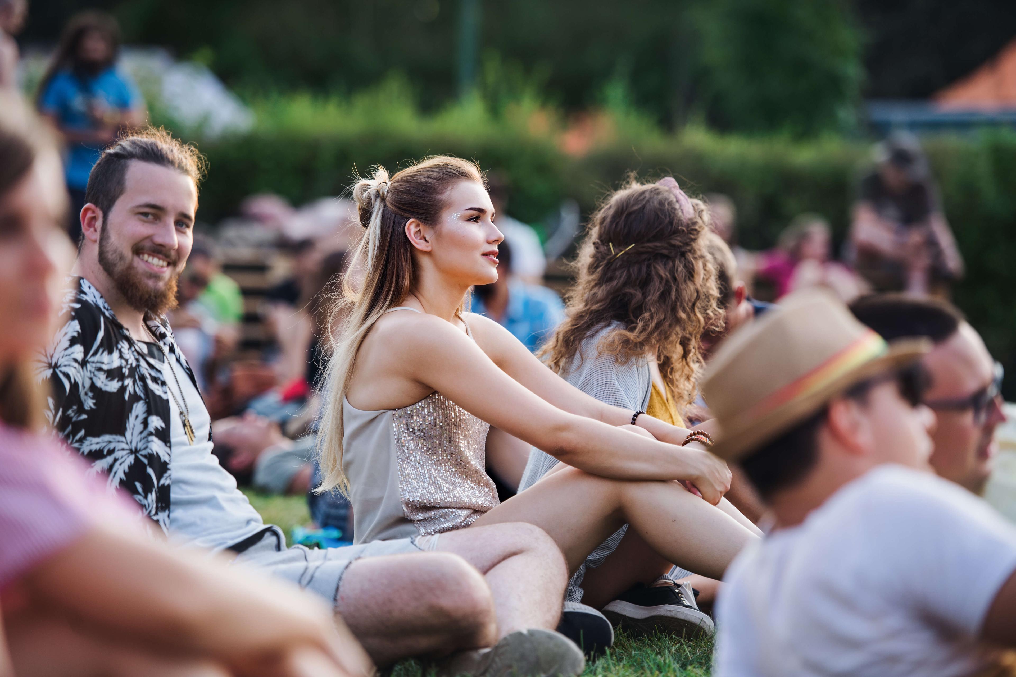 girl at music festival