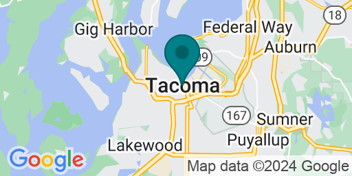 Map of 422 East 25th Street in Tacoma